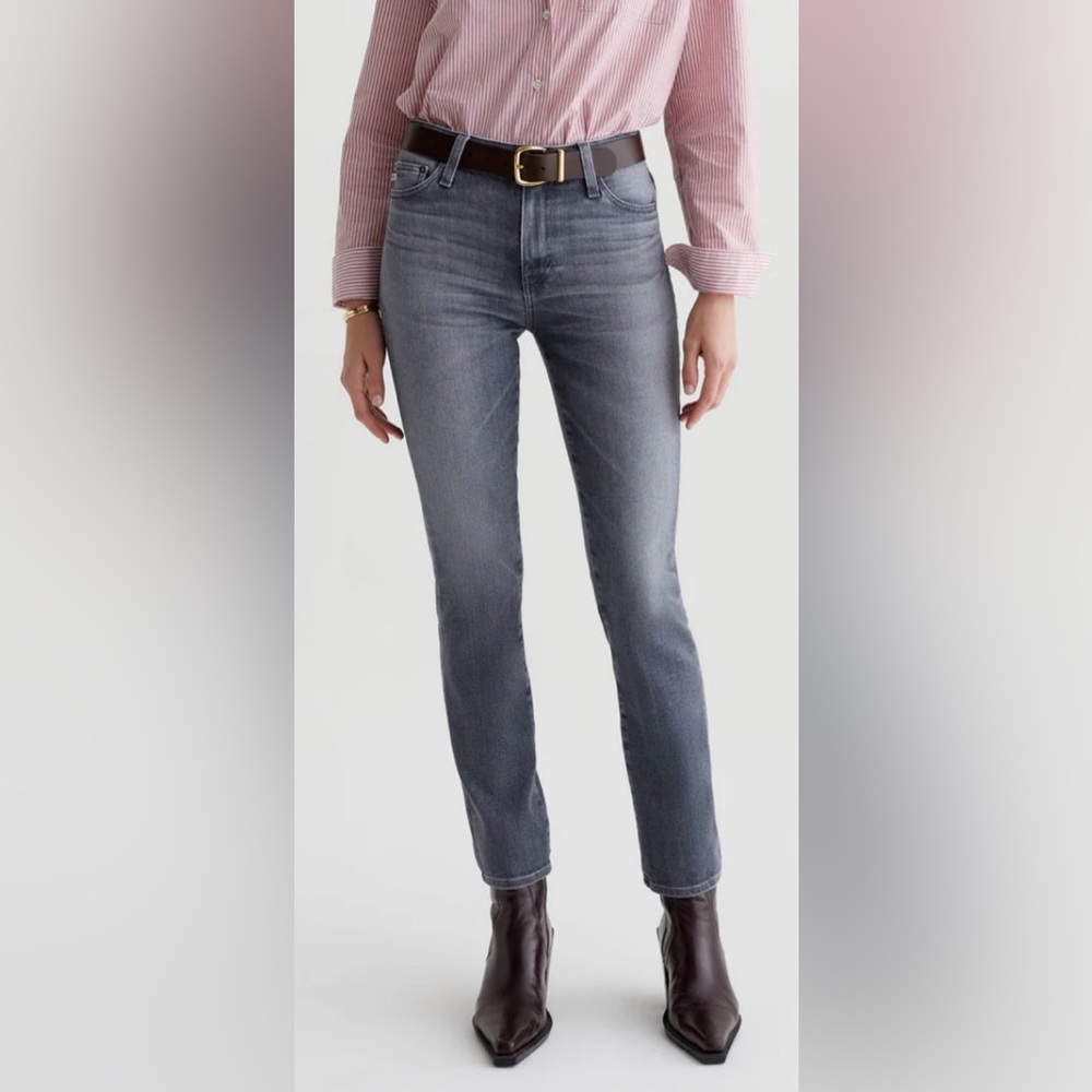 Adriano Goldschmied Women's "Mari" Mid-Rise Slim Straight Jeans - MSRP $235
